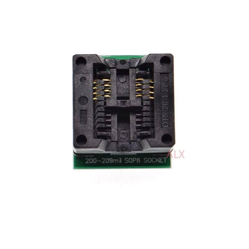 Generic 2PCS SOP8 to DIP8 ez Programmer Adapter Socket 200MIL 208MIL Socket Converter Module Test chip IC W25Q32 W25Q64 MX25L EEPROM, WYC_DJFF_11088