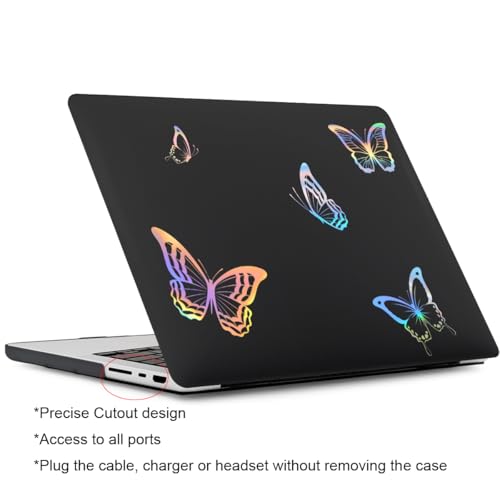 Funda MacBook Pro 13 carcasa rígida con protector de teclado diseño mariposa modelos A2338 A2289 3