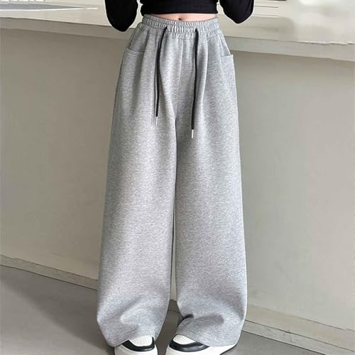 Girls Sweatpants Straight Leg French Terry Joggers Elastic High Waisted Baggy Sweatpants for Teen Girls Size 5-15Y2