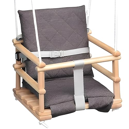 Holz Babyschaukel, Kinderschaukel, Schaukel für Kinder Schaukel 3 in 1 +...