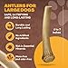 Whitetail Naturals 1 Pound Bulk Antlers - Budget Frinedly Sun Aged Deer Antler Dog Chews -NaturalChew Bones - Split and Whole Mix for Large & Medium Dogs - 4 to 5 Count