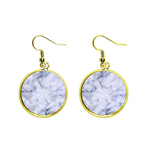 Pendientes colgantes dorados geométricos joyería mujer ilustración blanca gota