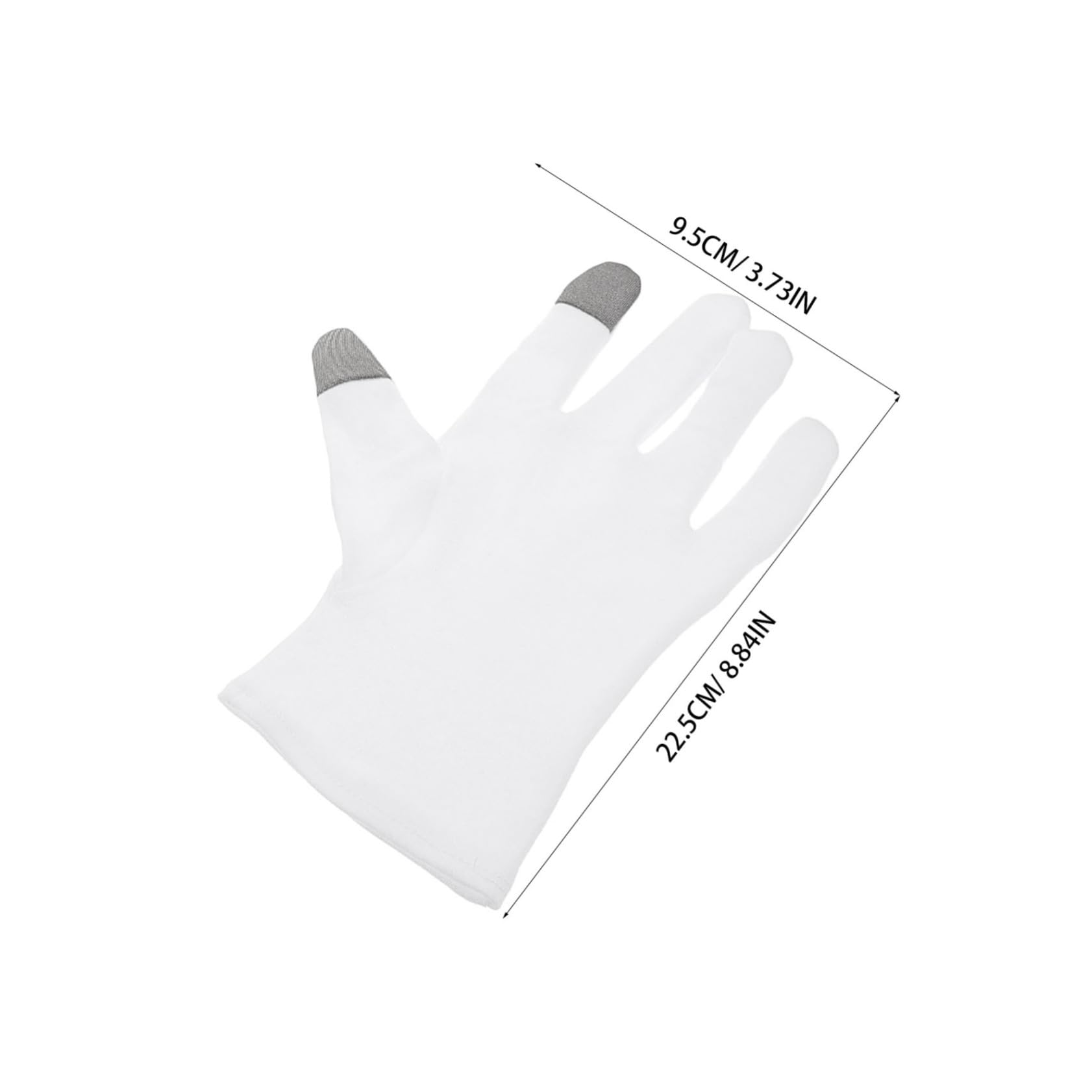 MUSISALY Cotton Moisturizing Gloves Touchscreen Friendly Sleep Gloves for Women Overnight Lotion 2 Pairs