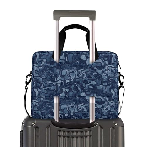 Funda para portátil unisex 15.6 pulg camuflaje azul marino miniatura 4