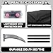 Udekit Grim Reaper Halloween Cosplay Costume with Death Scythe, Glowing Glasses and Mask for Kids at Age 4 to 7