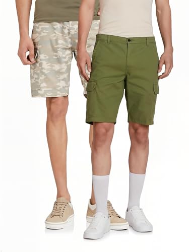 Image of Amazon Brand - Symbol Men's Cotton Cargo Regular Fit Shorts | Casual Chinos
