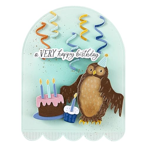 Matrices de découpe lapin et hibou Simple Stories pour scrapbooking