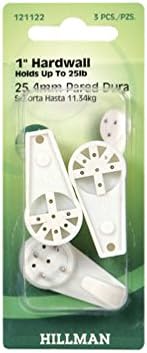 Hillman Hardwall Hanger 25 Lb 1" Card