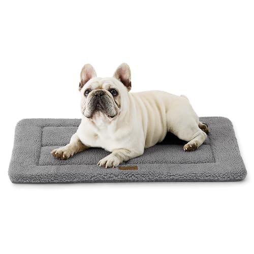 Bedsure Medium Dog Bed Mat, Washable Fleece Foam Dog Bed Reversible Pet Mat