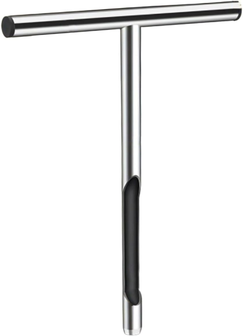 Toyvian Stainless Steel T Handle Soil Sampler Probe Soil Sampling Tool for Grains Fertilizer and Ergonomic Skid Design Lightweight and Easy to Clean Soil Probe