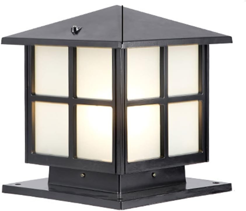 Outdoor Waterproof Column Light, Vintage Outdoor Floor Lamp Aluminum Headlamp Wall Pillar Square Pillar Bracket For Traditional Floor Lamp Fence Stand Fixtures 60