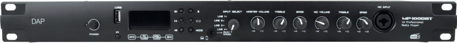 DAP Reproductor multimedia profesional MP-100DBT con DAB+