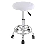 🏆 𝗣𝗥𝗘𝗠𝗜𝗨𝗠 𝗤𝗨𝗔𝗟𝗜𝗧Ä𝗧 & 𝗠𝗔𝗧𝗘𝗥𝗜𝗔𝗟 - Sämtliche Materialen und Bestandteile dieses rollbaren Arbeitshockers sind hochwertig zusammengestellt. Sowohl das angenehme und pflegeleichte Kunstleder, als auch die Nähte, die leichtlaufenden Rollen und die vorzügliche Gasdruckfeder.