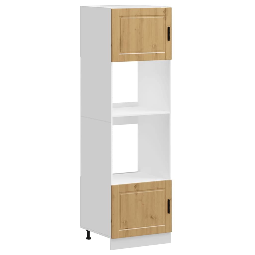 VIDAXL - Oven Cabinet Set - Artisan Oak - 207 x 60 x 57 cm