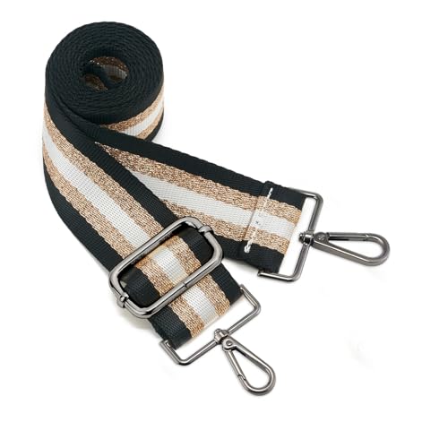 Image of ZOOEASS Nickel Buckles Wide Shoulder Strap Adjustable Replacement Belt Gun Buckles Guitar Style Crossbody Bag Strap