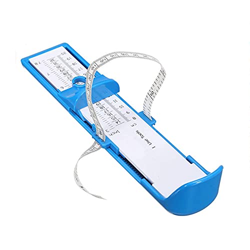 Medidor De Pies, Medidor De Pies Profesional para Niños Herramienta para Medir Los Pies De Los Zapatos para Bebés Niños Pequeños Regla De Medición Precisa para El Hogar,Azul Cover