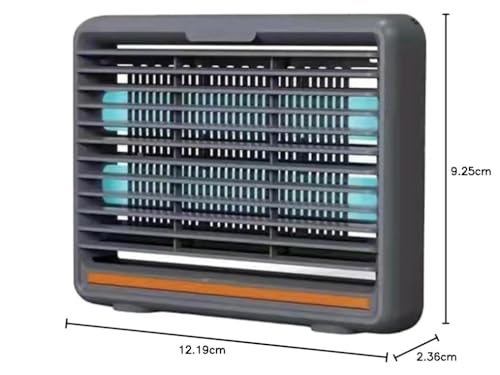Image of Electric Mosquito Killer Lamp for Home | UV Mosquito Trap & Fly Killer Machine | Silent Indoor Insect Killer | Chemical-Free Bug Zapper for Bedroom, Kitchen, Restaurant & Office - Grey