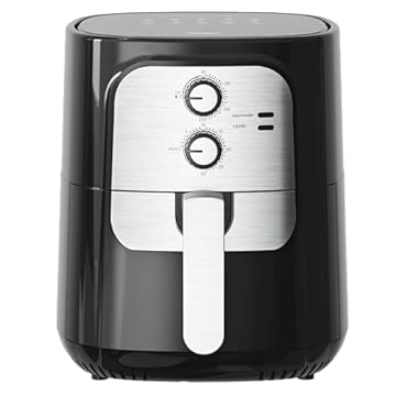 Air Fryer Fritadeira Elétrica Vintage 5.5L 1400w Sem Óleo 127V Prata - Gaabor
