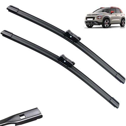2PCS Compatible with Citroen C3 Aircross 2017-2020 26"+16" Front Wiper Blades Brushes Cutter Accessories 2017 2018 2019 2020