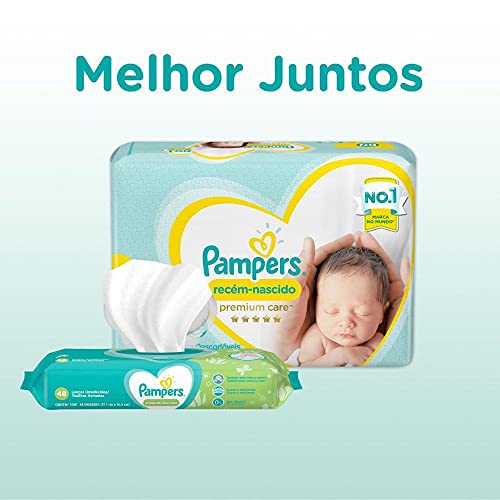 Fralda Pampers Premium Care Recém Nascido Plus com 144 unidades - 3 à 6kg
