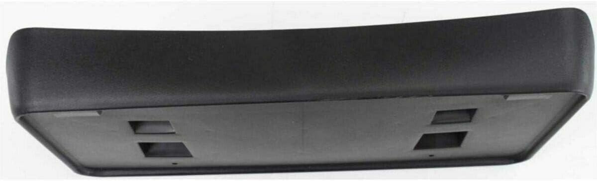 I-Match Auto Parts Front License Plate Frame Bracket Tag Holder Textured Black for 2004 05 06 07 08 2009 Dodge Ram 1500 2500 3500 for use w/Plastic Bumpers 55077158AE CH1068111