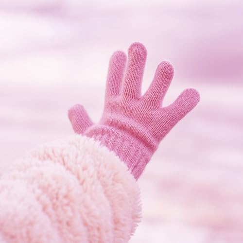 Image of FOMANN Kids Magic Gloves 12 Pair Children Bulk Gloves Boys Girls Warm Soft Gloves(6 to 13 years old)