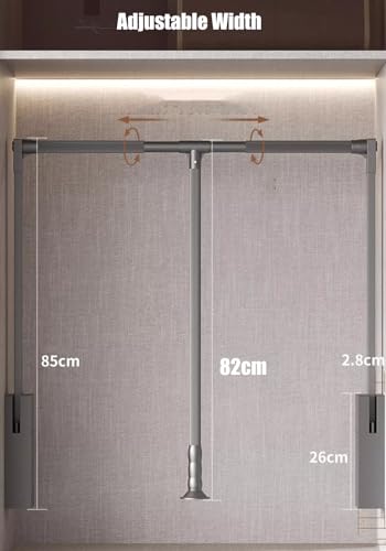 Système de rail de vêtements pour optimiser les petits espaces de rangement - 4