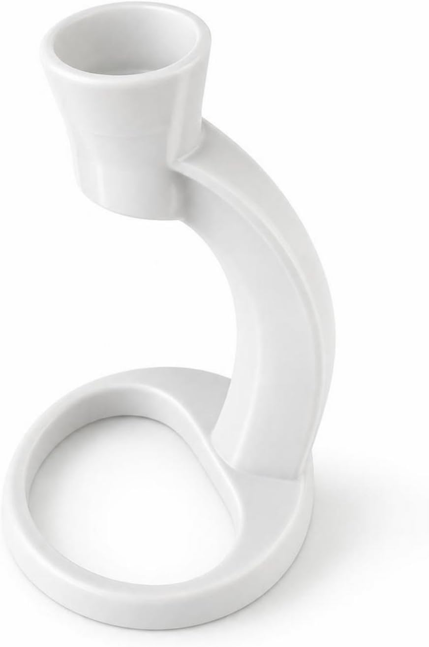 Handheld Mixer Stand Upright Frother Holder Countertop Organizer Compact Stand Structure offers Stable Support and Neat Storage suitable for kitchen, White, Large Diameter, 3.4cm Diameter