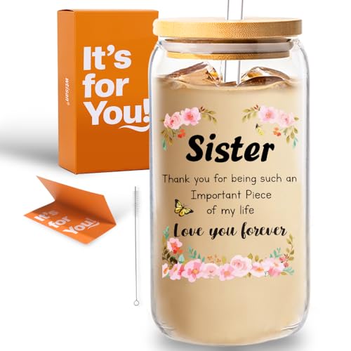 wtisan Sister Gifts for Women: Soul Best Sister Ever Gift, Birthday, Christmas, Mothers Day Gift Set