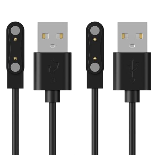 Meliya 2 Pack USB Magnetic Charger Cable Compatible with da fit Smartwatch 3.3ft Replacement Charging Cord for da fit Smart Watch