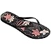 Havaianas Women's Slim Organic Flip Flops - Spring and Summer Pool Sandals for Women - BLACK, 7/8W