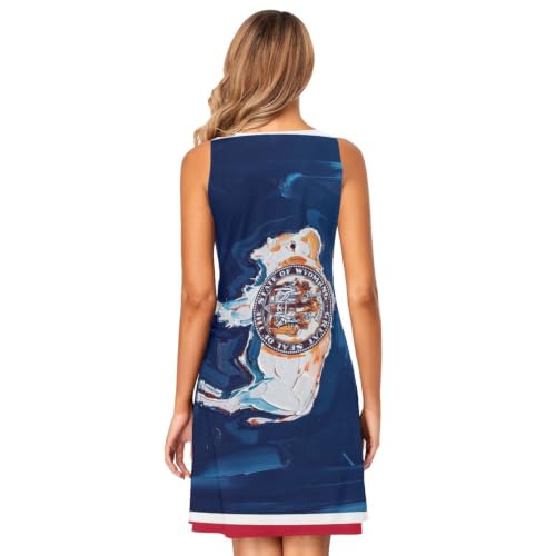 Robe d'été avec poches pour les vacances et sorties décontractées à la plage
