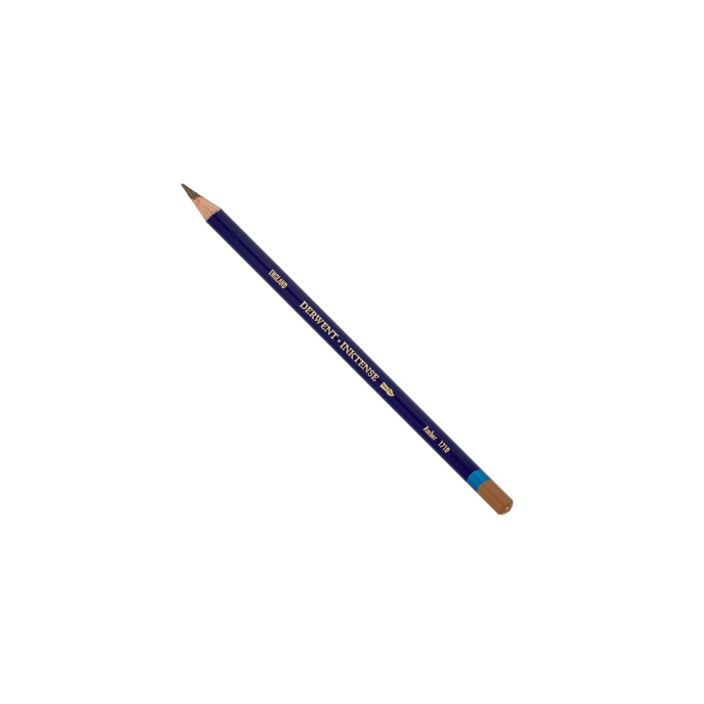 Derwent Inktense Permanent Watercolour Single Pencil, Amber (1710), 4mm Premium Core Strength, Water-Soluble, Ideal for Drawing, Colouring & Painting on Paper & Fabric, Professional Quality (2301888) — image 1