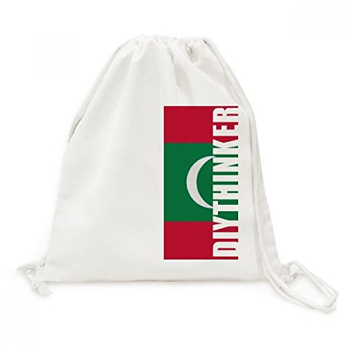 Sac cordon Maldives en toile pour voyage et sport quotidien