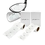UTILE Cinta de Etiquetas o Pegatinas de Entrenamiento para Palos de Golf - Guía de Impacto para Práctica y Entrenador de Swing Sin Peso Agregado (Pack de...