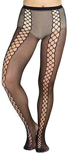 Image of ToBeInStyle Womens High Fashion Sheer Full Footed Vertical Stripe Tights