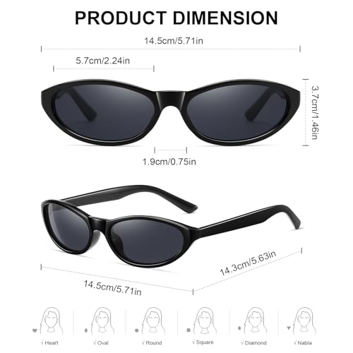 Image of 3 Pack Round Retro Sunglasses for Women Men, UV400 Protection