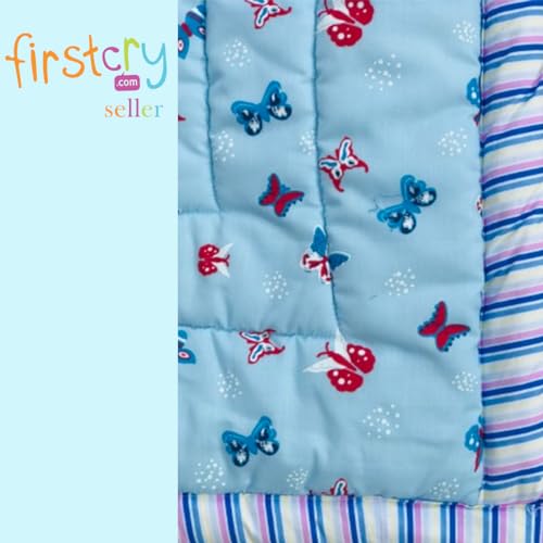 Image of Cotton Baby Sleeping Bed Set Godari Baby Cradle Mattress, Multi Purpose Cushioned Sleeping Mat for 0 to 2 Years, 77x55 cm, Washable and Reusable