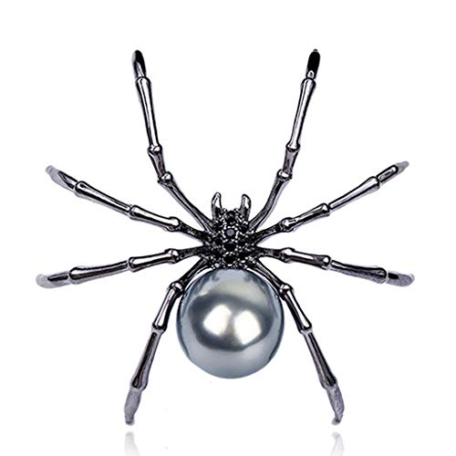 MEIKONG Broche Araignée Vintage - Bijoux Broche pour Femme, Broche avec Perle pour des Ami, Mère, Femme Cover