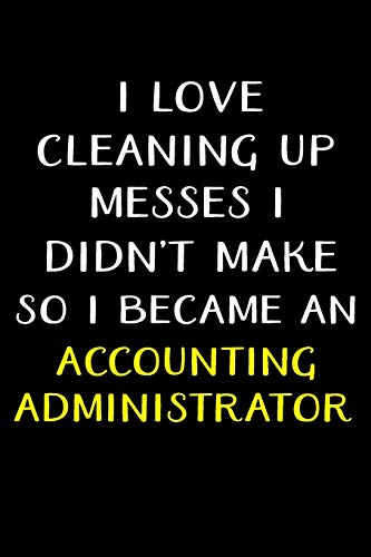 I LOVE CLEANING UP MESSES I DIDN'T MAKE SO I BECAME AN ACCOUNTING ADMI