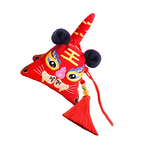 Holibanna 1個 刺繍入りタイガーサシェ サシェ ンスバッグ ラベンダーのバックパック バックパックミニ バックパックチャーム タイガーデザインサシェ ぬいぐるみキーホルダー キッズ ミ