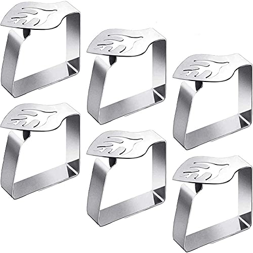 Pinzas Para Mantel De Acero Inoxidable Pinzas Para Mantel De Mesa Clip Exterior Ajustable Antideslizante Sujetador Mantel Para Jardin Cocina Oficina 98961735