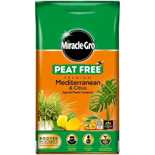 Miracle-Gro Peat-Free Premium Mediterranean & Citrus Plant Compost 10L