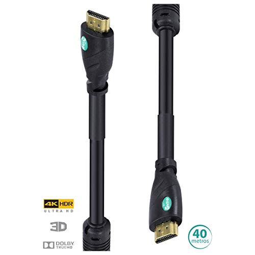 CABO HDMI 2.0 4K ULTRA HD 3D CONEXÃO ETHERNET COM FILTRO 40 METROS - H20F-40, VINIK, 29240