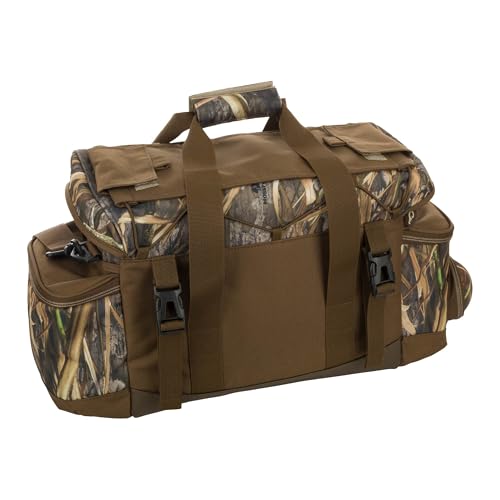 Drake Waterfowl Men's Blind Hunting Camo Duffle Range Gear Bag with Adjustable Shoulder Strap, Habitat, X-Large2
