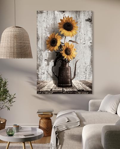 Peintures de tournesols jaunes pour cuisine et chambre