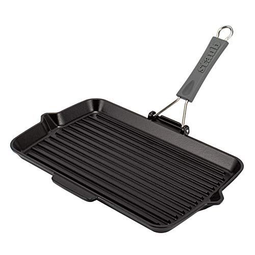 [ �X�g�E�u ] Staub �O�����p�� 34×21cm ���N�^���M�����[�O���� 1202223 �u���b�N Grill Rectangular black �X�e�[�L �o�[�x�L���[ BBQ �ē� �O���� �S��