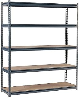 Heavy Duty Steel Shelving Garage Racking Unit 175kg per shelf (5 Levels 1800mm H x 900mm W x 600mm D) FREE NEXT DAY DELIVERY