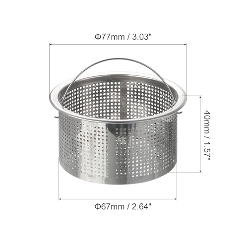 Colador para fregadero de cocina de acero inoxidable miniatura 2