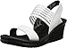 Skechers Cali Women's Rumbler Sci-Fi Wedge Sandal,White,7 M US